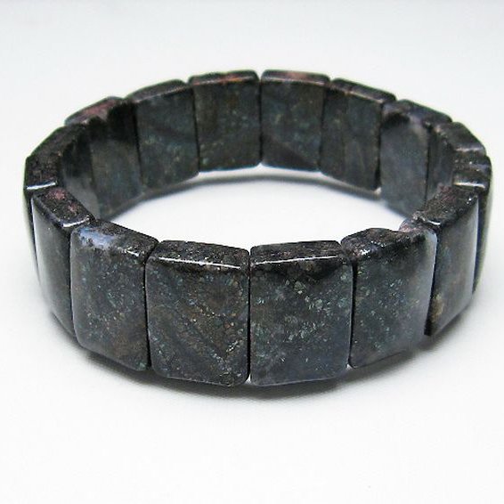 パイライト イン カルセドニー バングル [T160-1615]