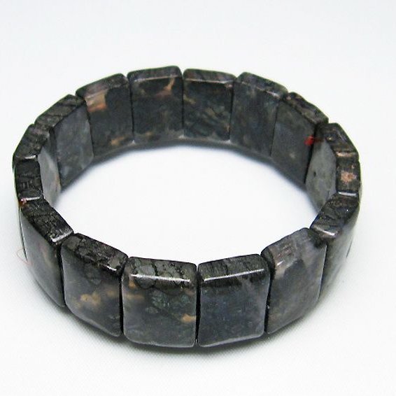 パイライト イン カルセドニー バングル [T160-1640]