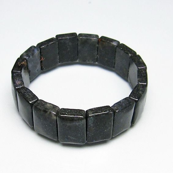 パイライト イン カルセドニー バングル [T160-1679]