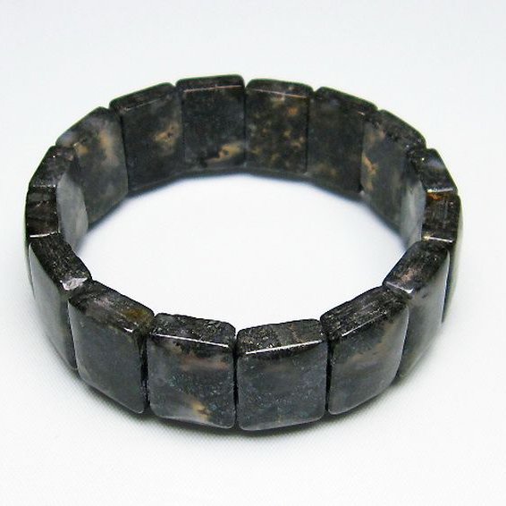 パイライト イン カルセドニー バングル [T160-1680]