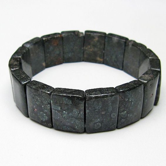 パイライト イン カルセドニー バングル [T160-1714]