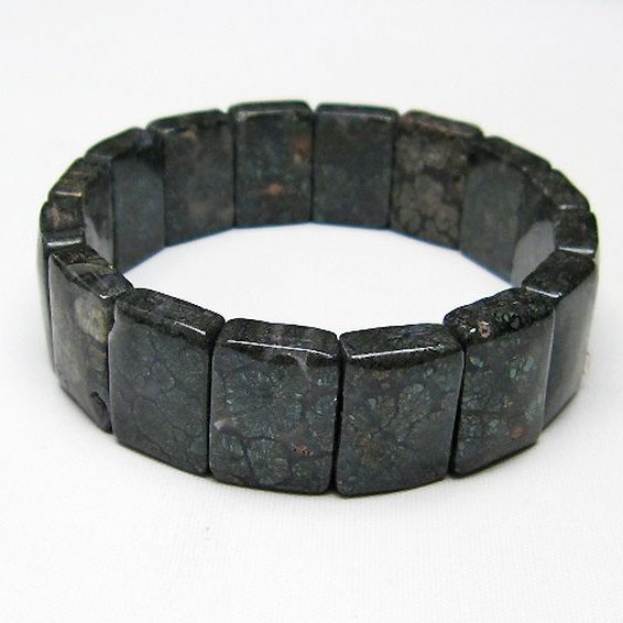 パイライト イン カルセドニー バングル [T160-1768]