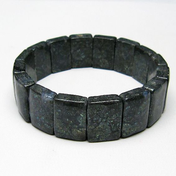 パイライト イン カルセドニー バングル [T160-1773]