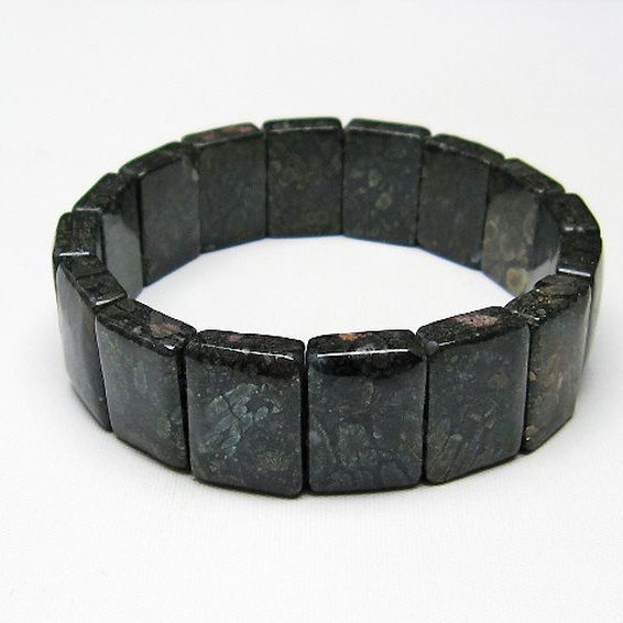 パイライト イン カルセドニー バングル [T160-1774]