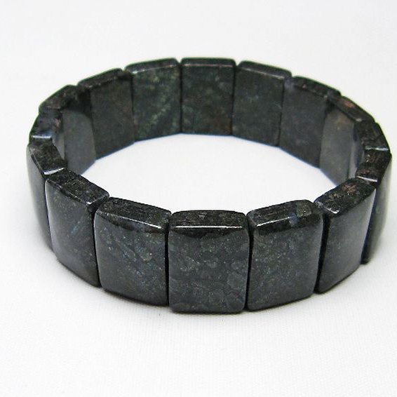 パイライト イン カルセドニー バングル [T160-1798]