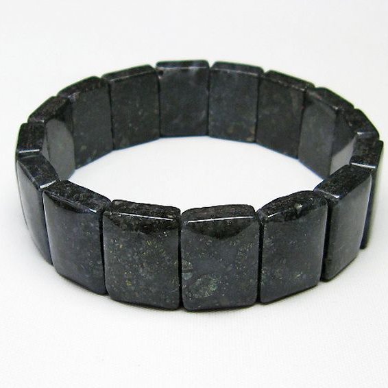 パイライト イン カルセドニー バングル [T160-1822]