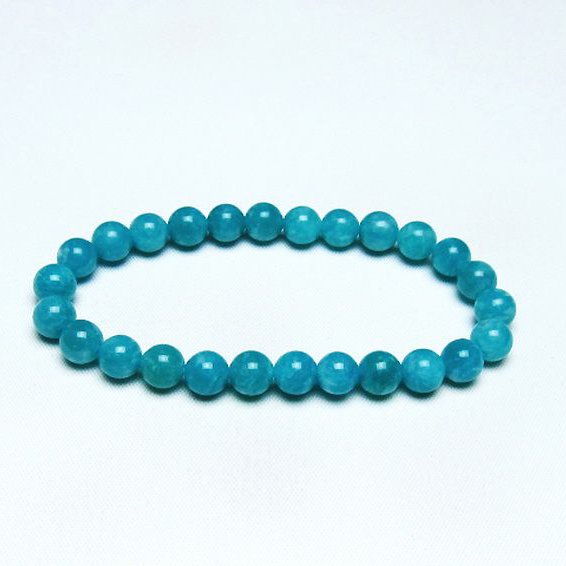 ★よりどり2点で定額3900円対象品！★アマゾナイト ブレスレット 7mm [T161-11663]