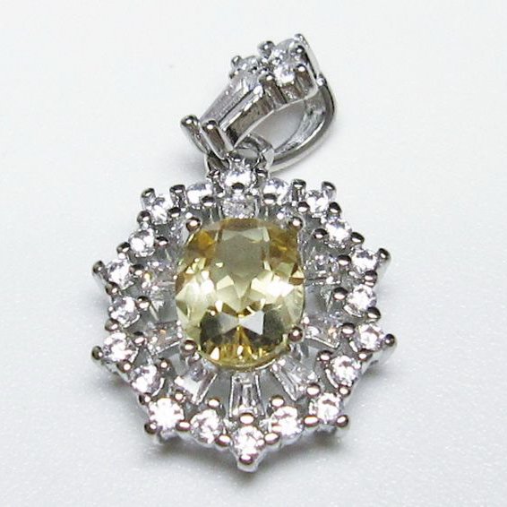 シトリン ペンダント [t167-2279]