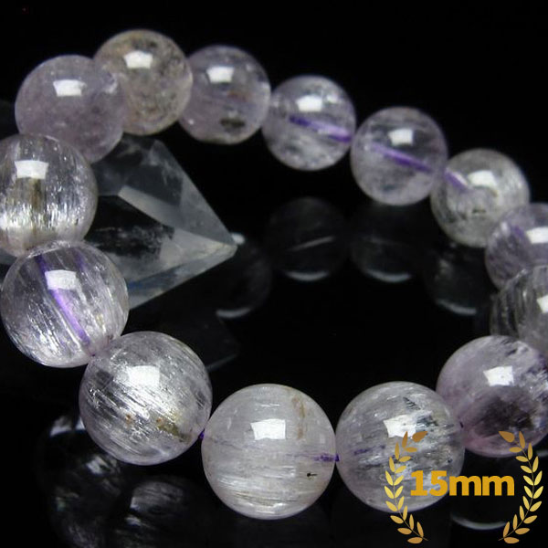 クンツァイト ブレスレット 15mm [T17-4530]