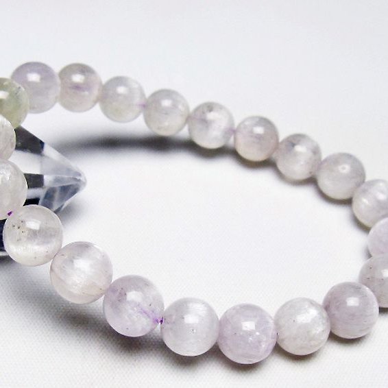 超高品質！クンツァイト9mm 高品質++]クンツァイトブレスレット（約9.5mm玉） - 埼玉県吉川市の