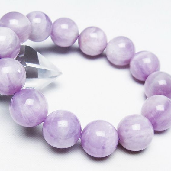 クンツァイト ブレスレット 15mm [t17-7025]