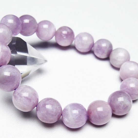 超高品質！クンツァイト12mm 最高品質]クンツァイトブレスレット（約11mm玉） - 埼玉県吉川市の