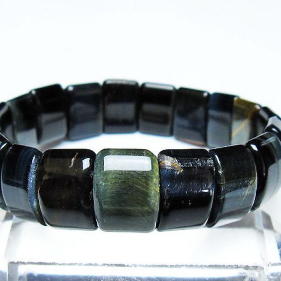 ブルータイガーアイ※青虎目石 バングル [t173-4994]