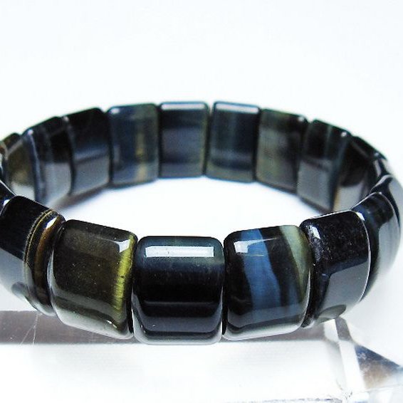 ブルータイガーアイ※青虎目石 バングル [T173-5053]