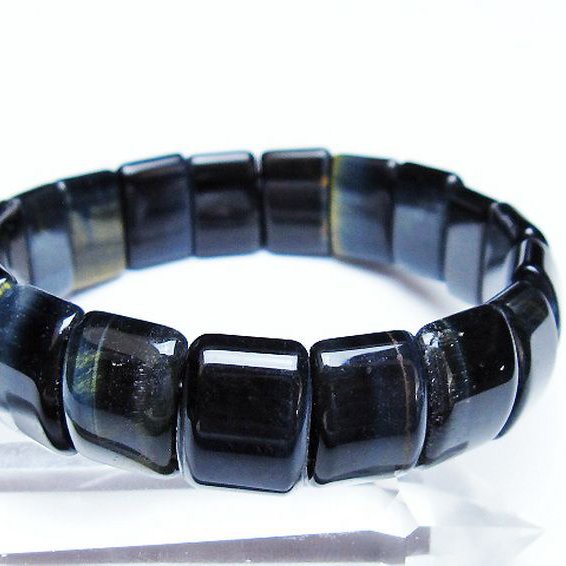 ブルータイガーアイ※青虎目石 バングル [T173-5128]