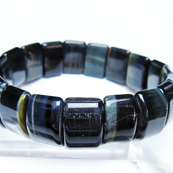 ブルータイガーアイ※青虎目石 バングル [T173-5140]