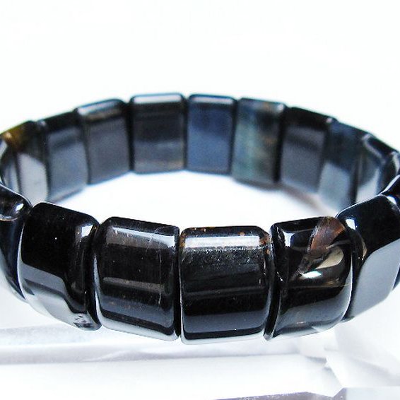 ブルータイガーアイ※青虎目石 バングル [T173-5148]