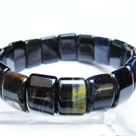 ブルータイガーアイ※青虎目石 バングル [T173-5155]