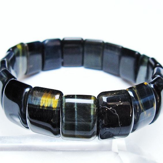 ブルータイガーアイ※青虎目石 バングル [t173-5160]