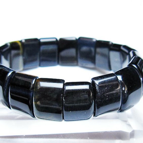 ブルータイガーアイ※青虎目石 バングル [T173-5164]