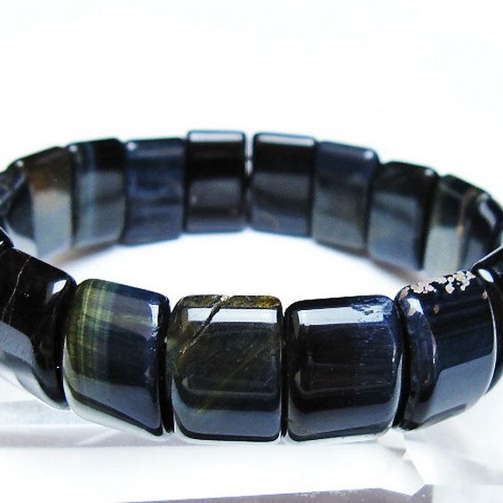 ブルータイガーアイ※青虎目石 バングル [T173-5174]