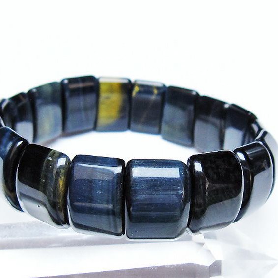 ブルータイガーアイ※青虎目石 バングル [T173-5177]