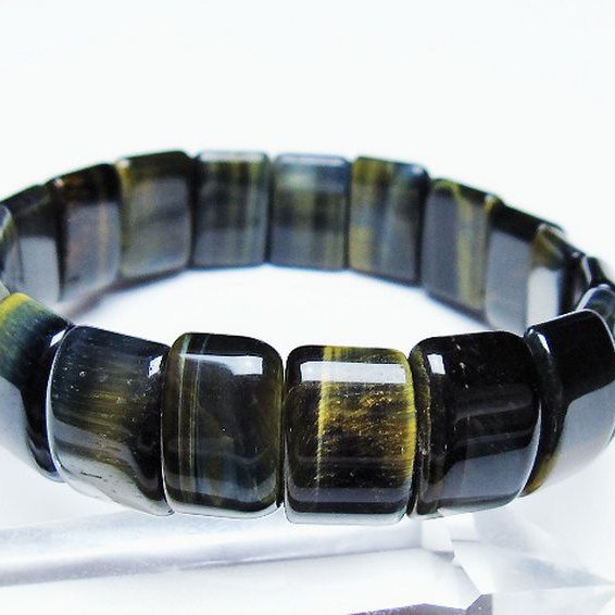 ブルータイガーアイ※青虎目石 バングル [T173-5200]