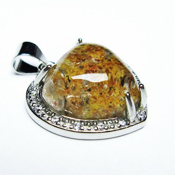 ガーデン水晶 ペンダント [t175-1561]