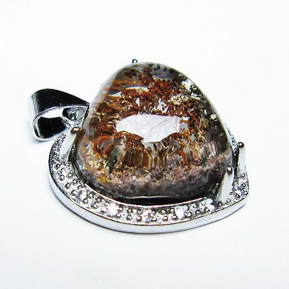 ガーデン水晶 ペンダント [t175-1582]