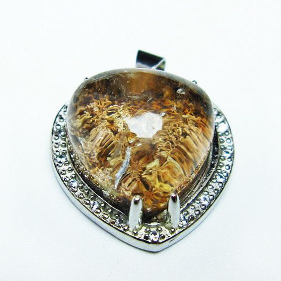 ガーデン水晶 ペンダント [t175-1790]