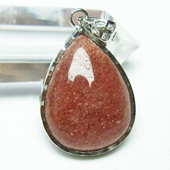 アフリカンストロベリークォーツ ペンダント [T176-5902]