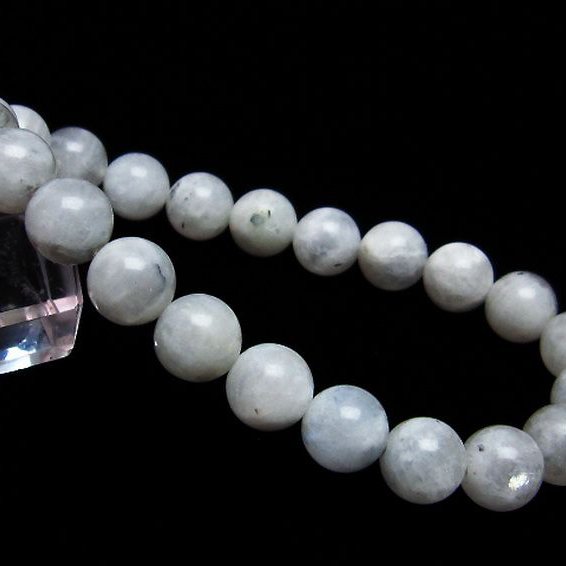 虹入り ムーンストーン ブレスレット 9mm [T18-8960]