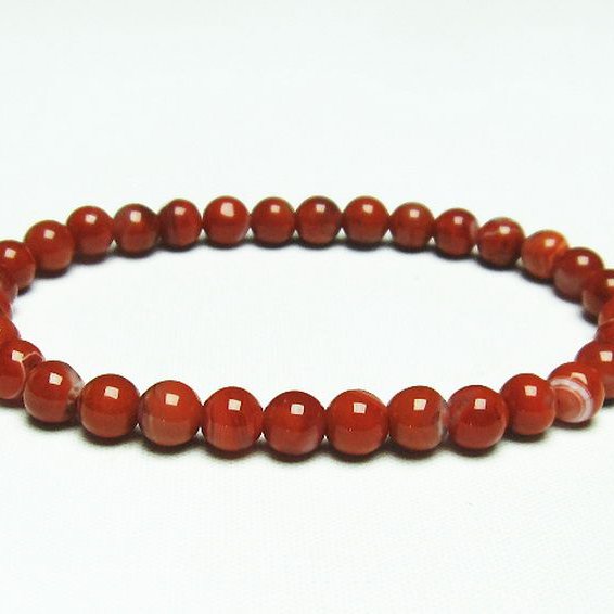 レッドアゲート 赤メノウ ブレスレット 6mm [t187-1930]
