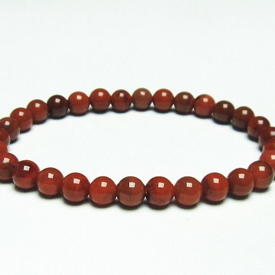 レッドアゲート 赤メノウ ブレスレット 6mm [T187-1957]
