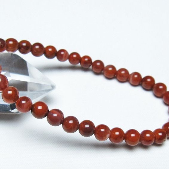 レッドアゲート 赤メノウ ブレスレット 6mm [t187-2069]