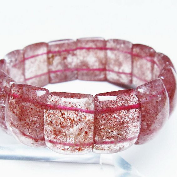 ストロベリークォーツ バングル [T188-2546]