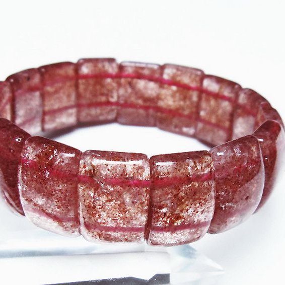 ストロベリークォーツ バングル [t188-2568]