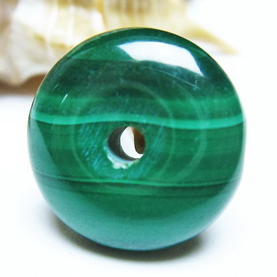 マラカイト 平安扣[T19-3747]