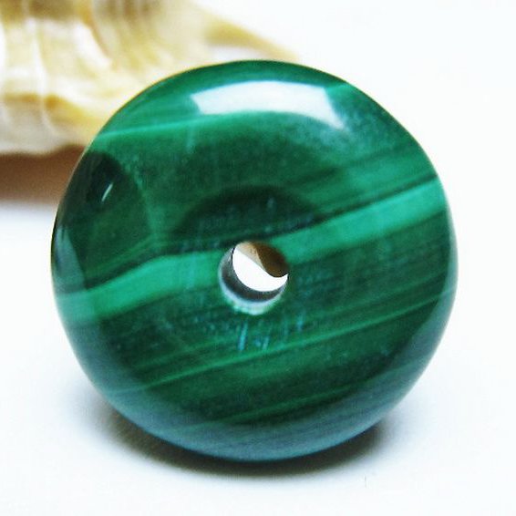 マラカイト 平安扣[T19-3764]