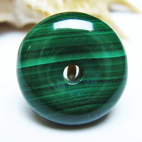 マラカイト 平安扣[T19-3778]