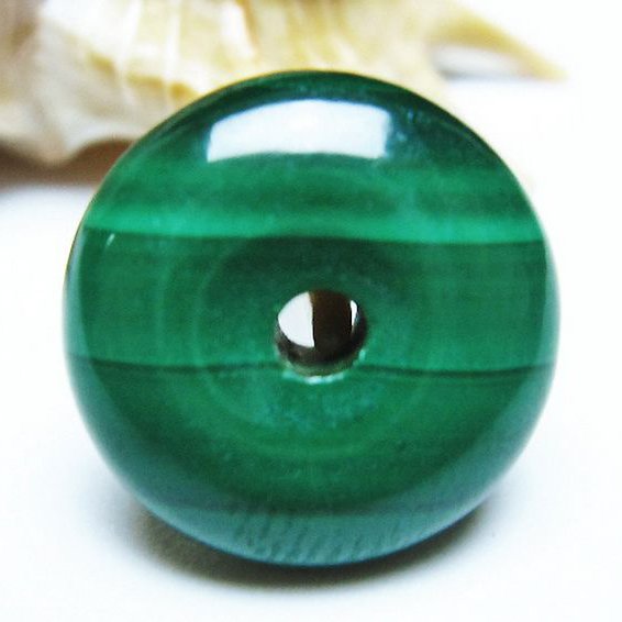 マラカイト 平安扣[T19-3781]