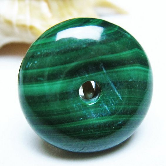 マラカイト 平安扣 [t19-3783]