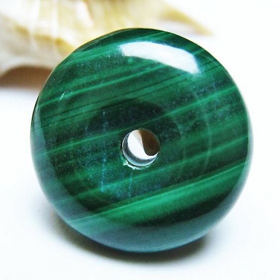 マラカイト 平安扣 [t19-3795]