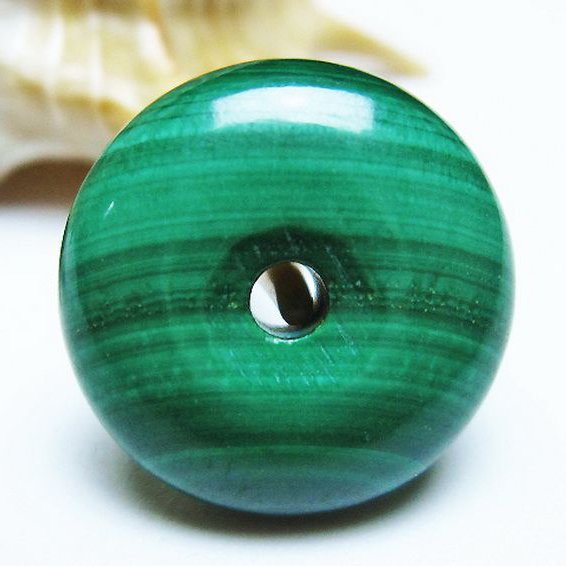 マラカイト 平安扣[T19-3799]