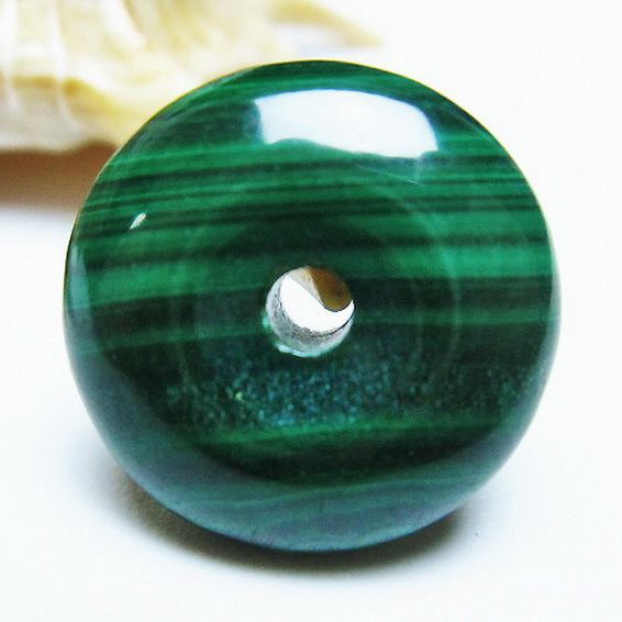 マラカイト 平安扣[T19-3806]