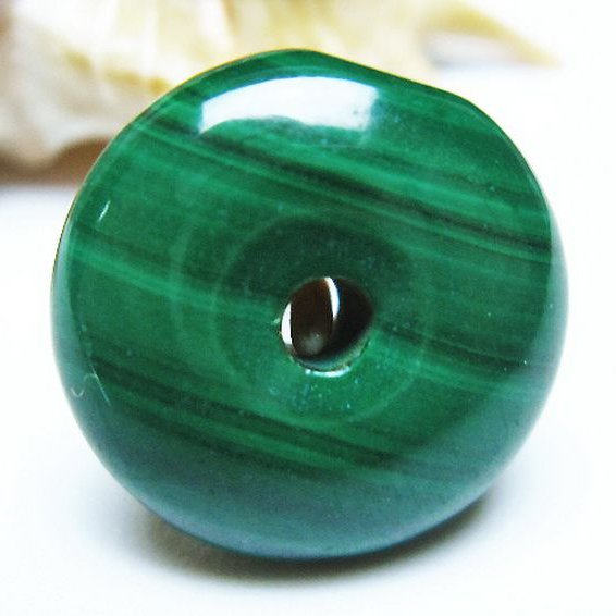 マラカイト 平安扣[T19-3815]