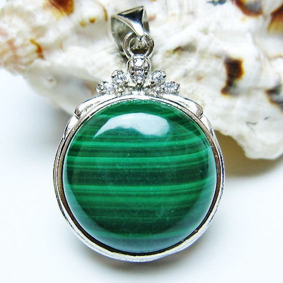 マラカイト ペンダント [T19-3864]