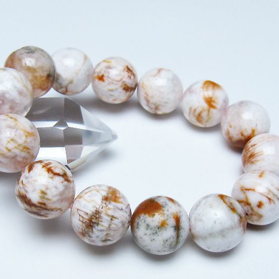 セリサイト イン クォーツ ブレスレット 16mm [t190-1751]