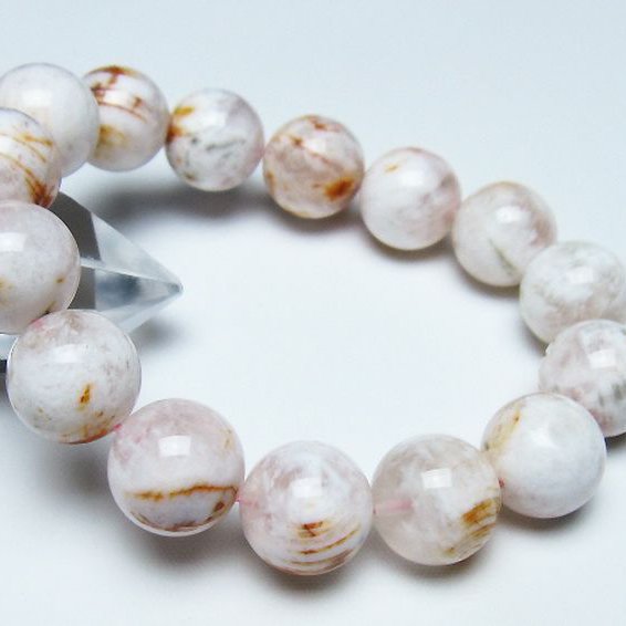 セリサイト イン クォーツ ブレスレット 14mm [t190-1754]