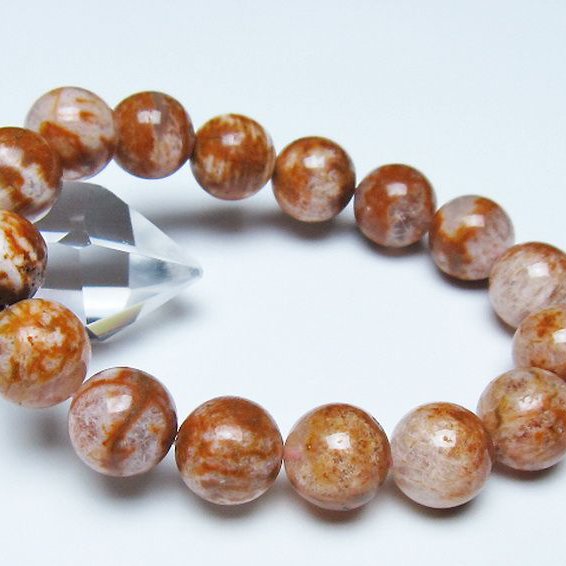 セリサイト イン クォーツ ブレスレット 14mm [t190-1828]